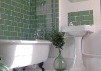 22 Ways to Work Sage Green Into Your Home Decor ASAP Green tile