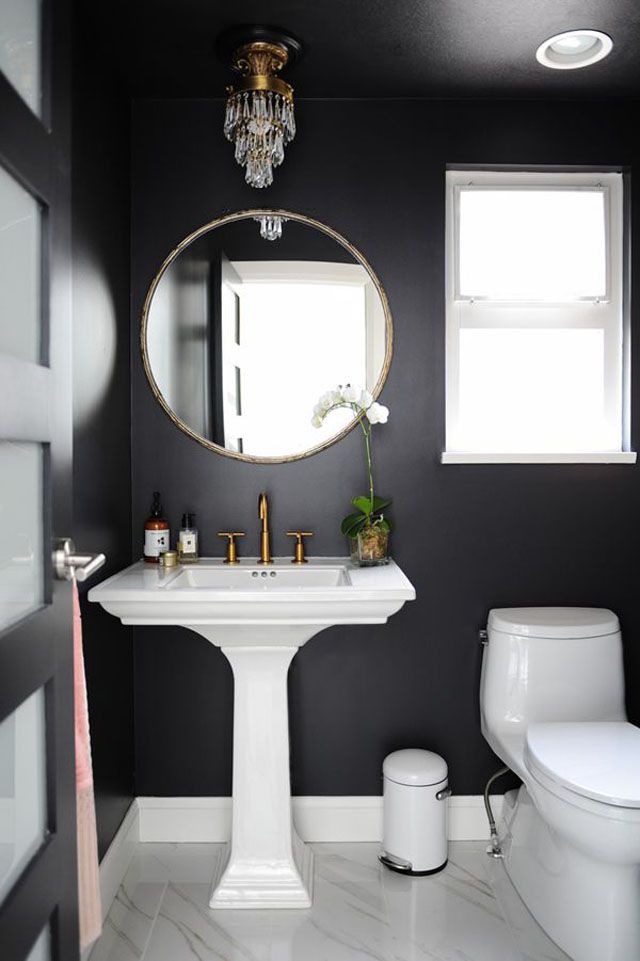 15 Beautiful Black Bathrooms