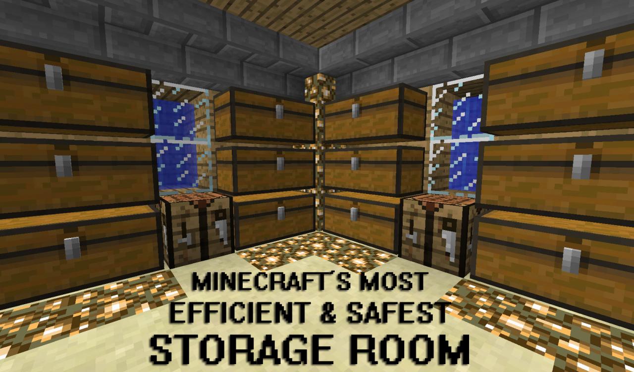 How to make an efficient storage room Minecraft Blog
