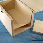 Unfinished Wooden Secret Compartment Box Rangement secret