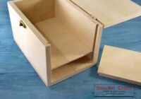 Unfinished Wooden Secret Compartment Box Rangement secret