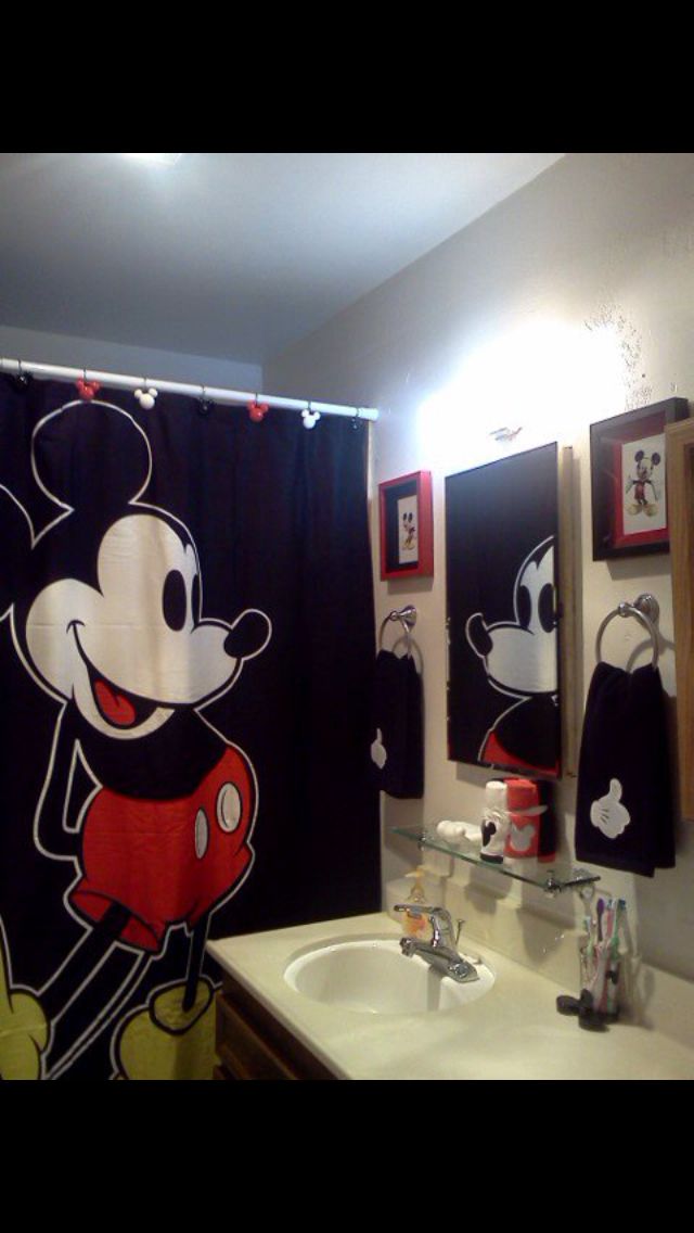 DIY Mickey Mouse bathroom ideas Minnie Mouse Bathroom Decor, Mickey