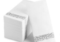 100 Disposable Guest Towels Soft and Absorbent LinenFeel Paper Hand