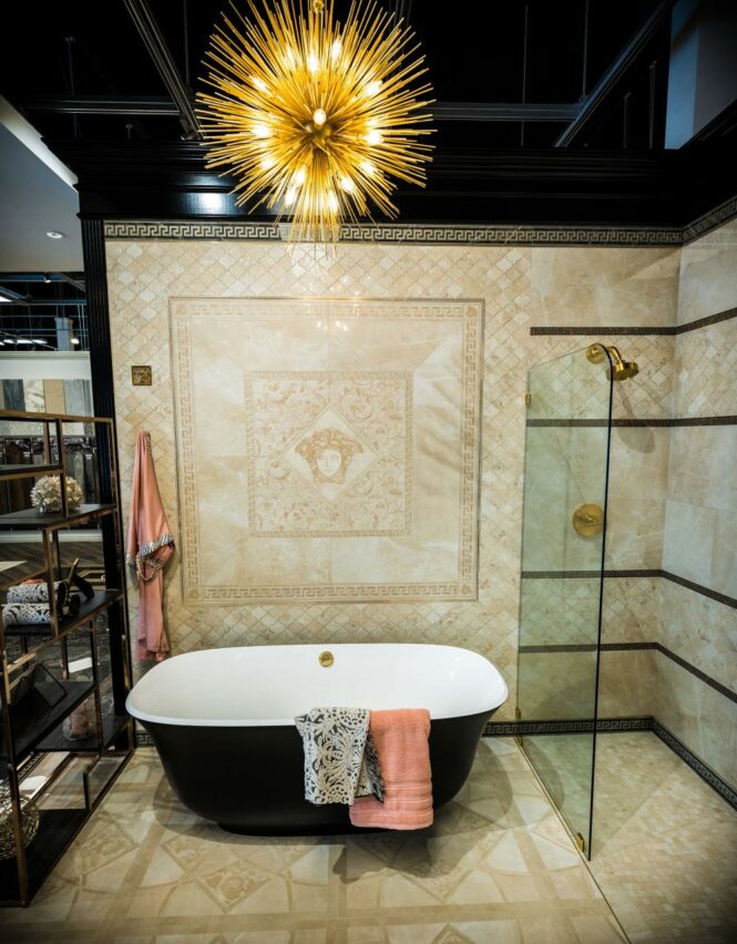 Versace Collection at Wayne Tile Bathroom design luxury, Versace
