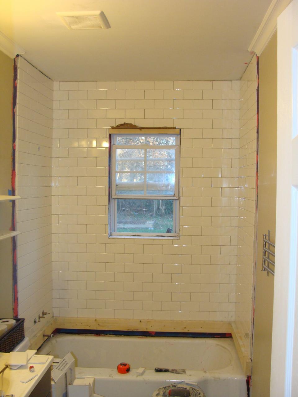 Bathroom Overhaul Chapter 2, Tiling the Shower Tiling a shower