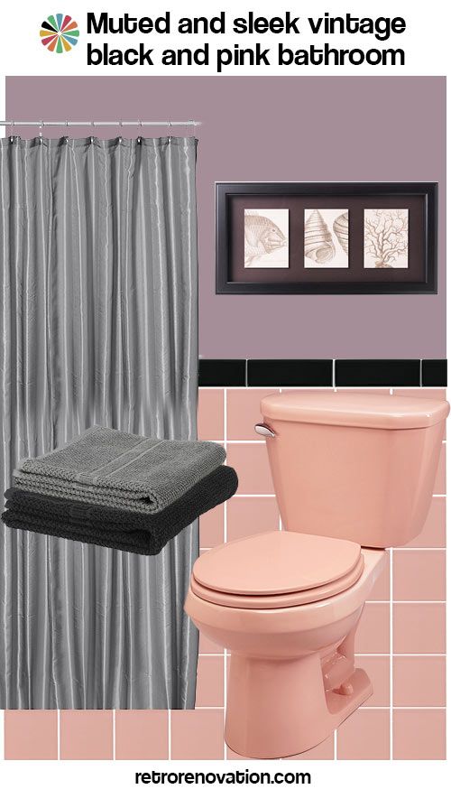 16 designs to decorate a pink and black bathroom Pink bathroom, Pink