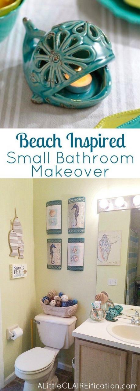 Small Space Designs with Kirkland's Beach theme bathroom, Beach