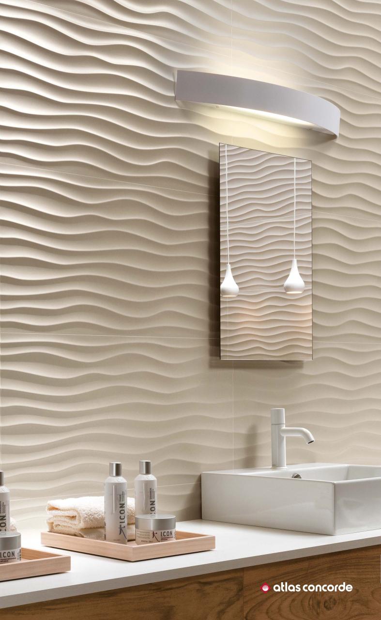 3D Wall Threedimensional ceramic wall tiles Atlas Concorde