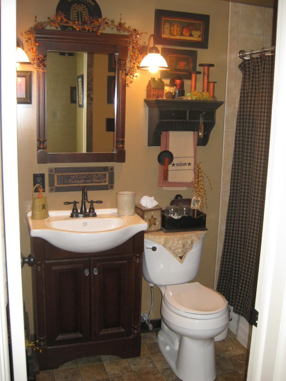 this is a little busy but I love some of the ideas...country bathroom