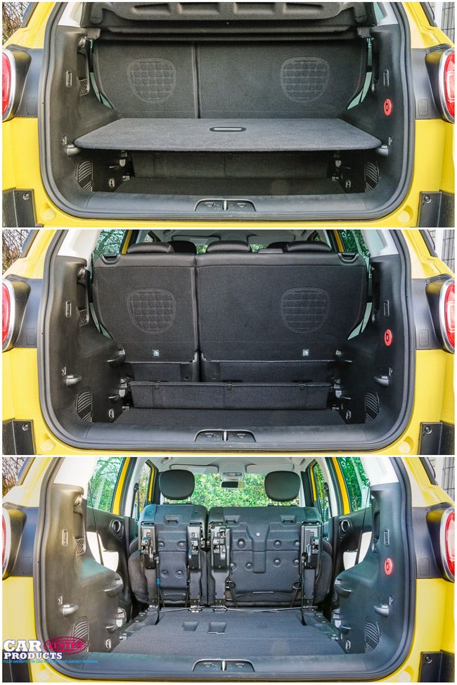 Massive adaptable storage space in the Fiat 500L Trekking