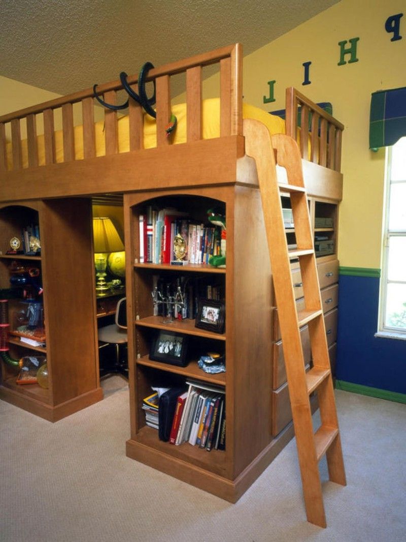 Wood Loft Beds For Kids Gives The Soothes Looping Kids