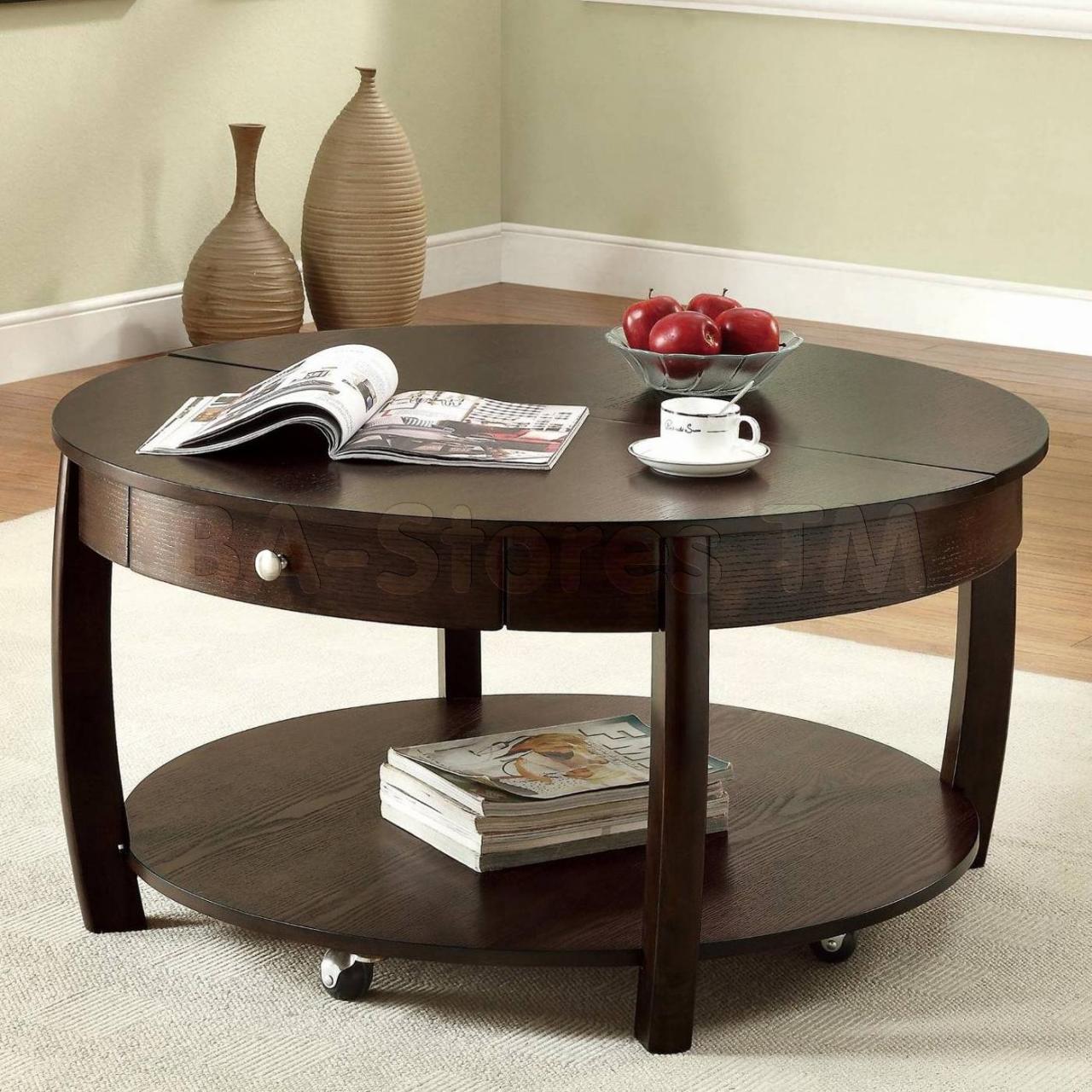30 The Best Round Coffee Tables with Storage