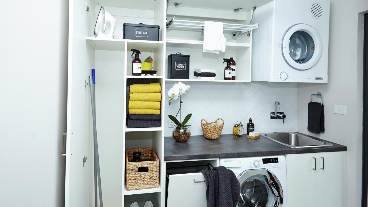 Laundry Storage Ideas With Flatpax Utility Bunnings Australia