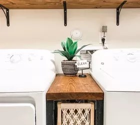 Narrow Storage Table for Laundry Room Hometalk