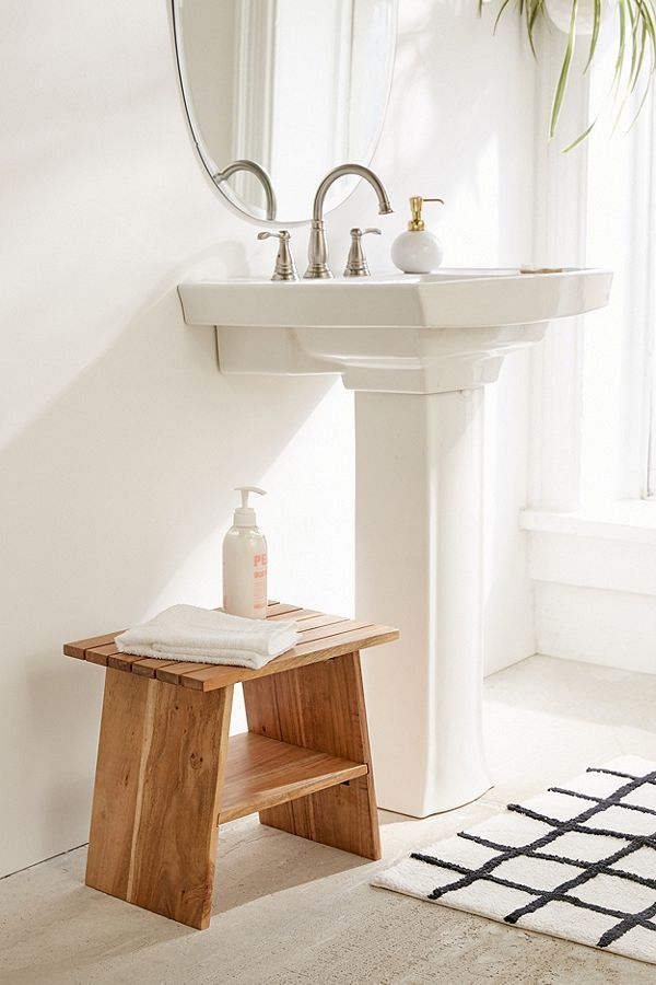 Kanae Bath Stool Bath stool, Diy bathroom decor, Modern bathroom decor