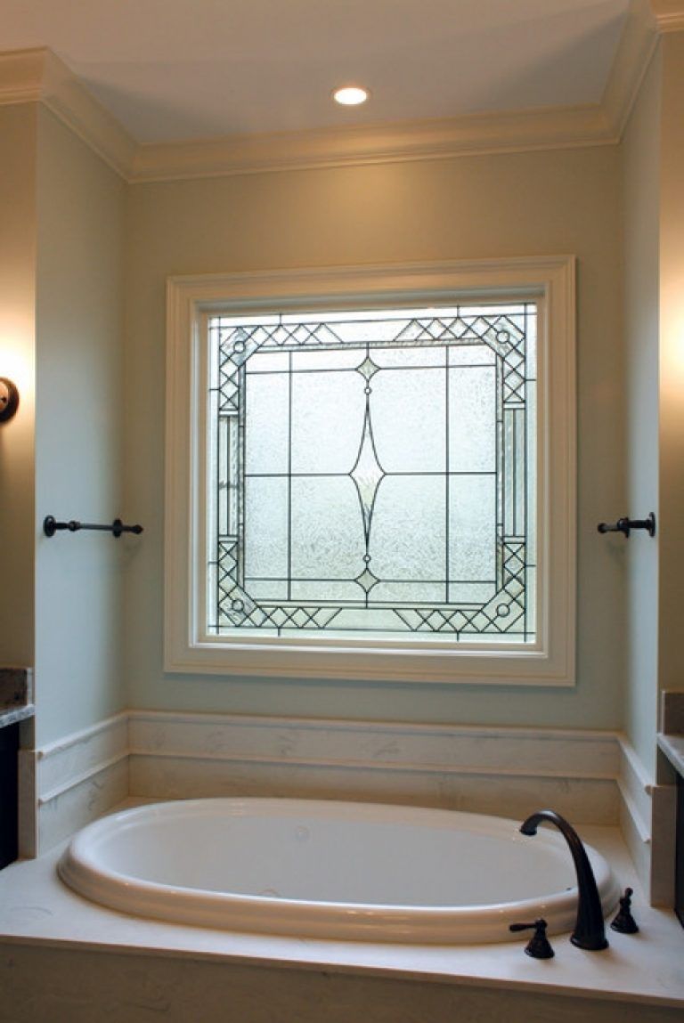 Decorative Windows For Bathrooms Decorative Glass Windows Traditional