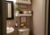 40+ Farmhouse Shelving and Wall Decor Ideas (With images) Restroom