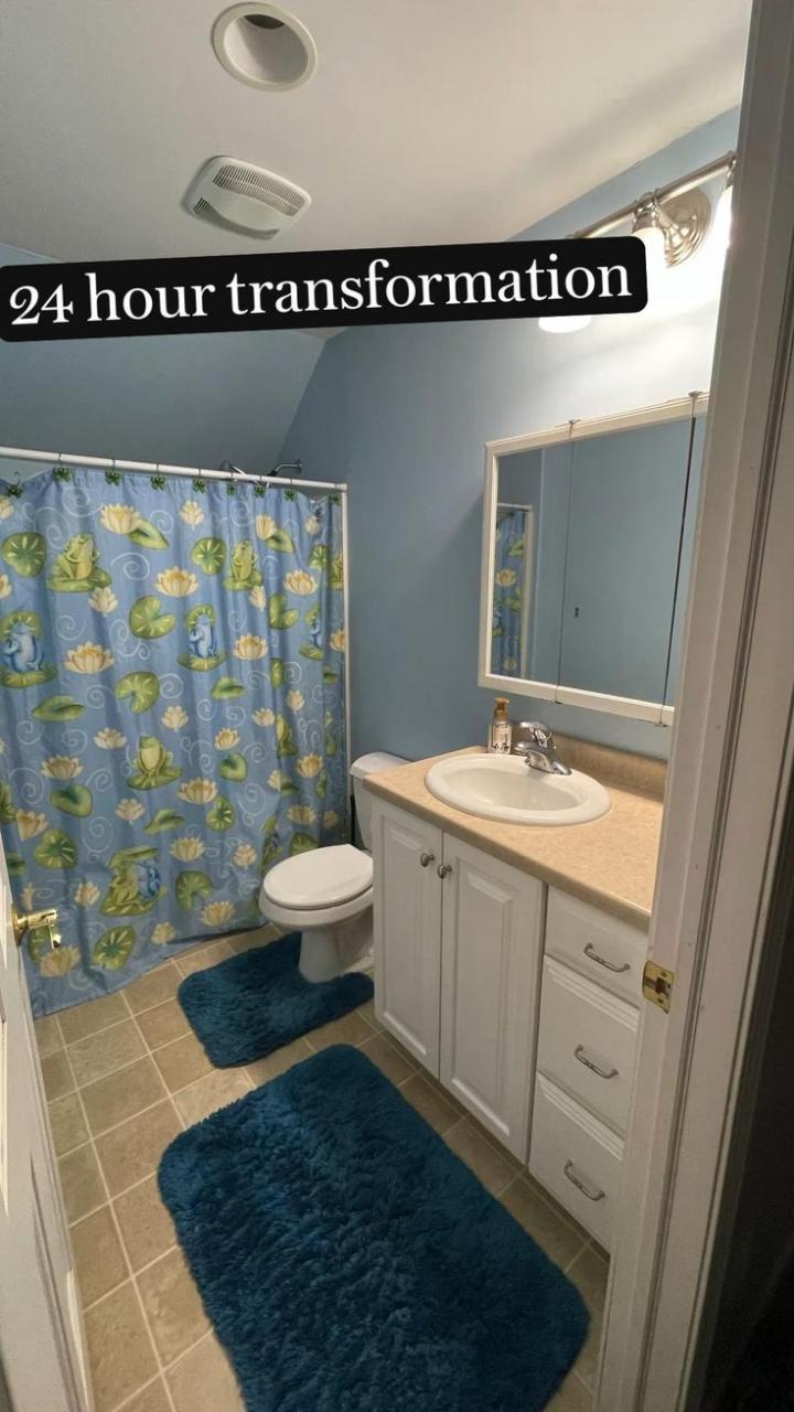 Before and After 24 hour bathroom transformation Bathroom interior