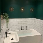 20+ Dark Green Bathroom HOMYHOMEE