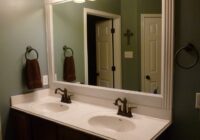 New Master bath mirror and light fixture. Master bath mirror