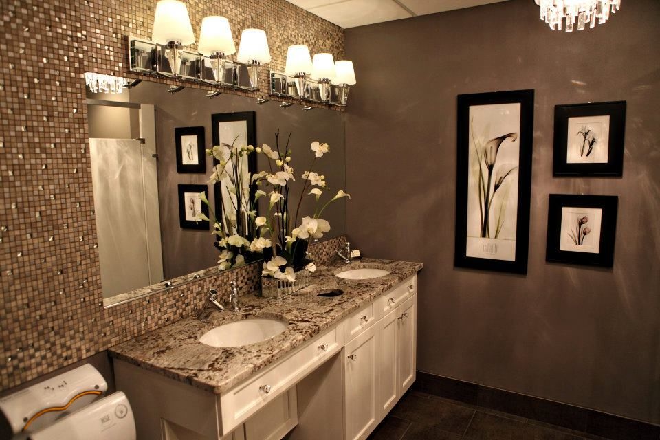 It's important for the restrooms to match the feel of the evening. Our