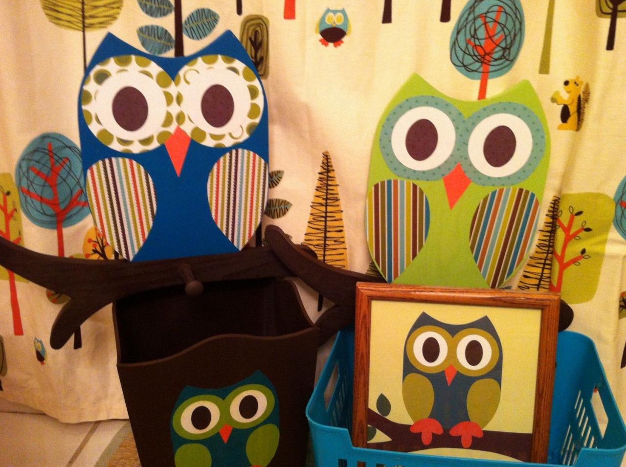 Owl Bathroom Collection Includes Woodland Waste by TheWoodenOwl, via