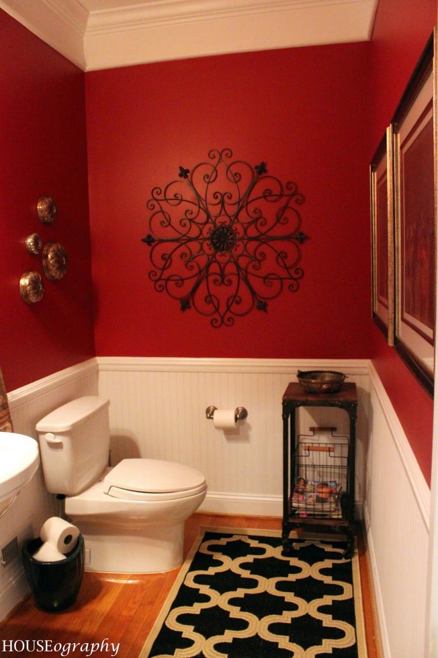 Red And Black Bathroom Decor Red Black Bathroom Accessories Set Image