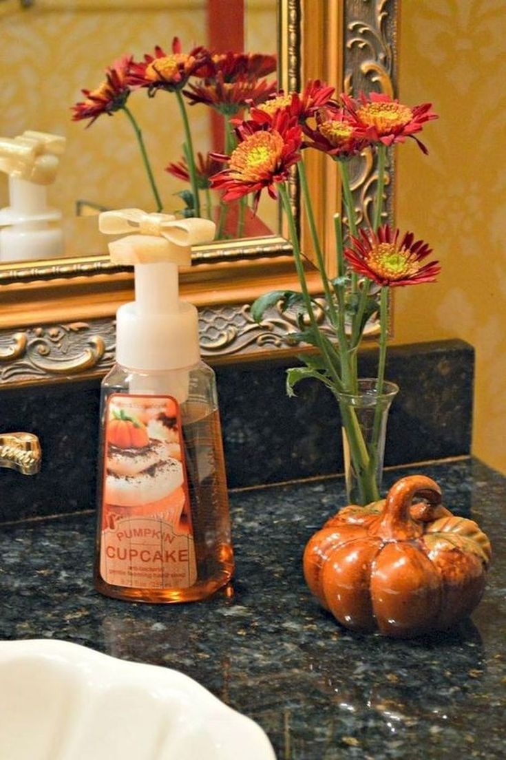 30 Easy Ways to Give Fall Touches into Your Bathroom