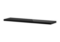 EKBY TONY Shelf high gloss black, 31 1/8x7 1/2 " IKEA