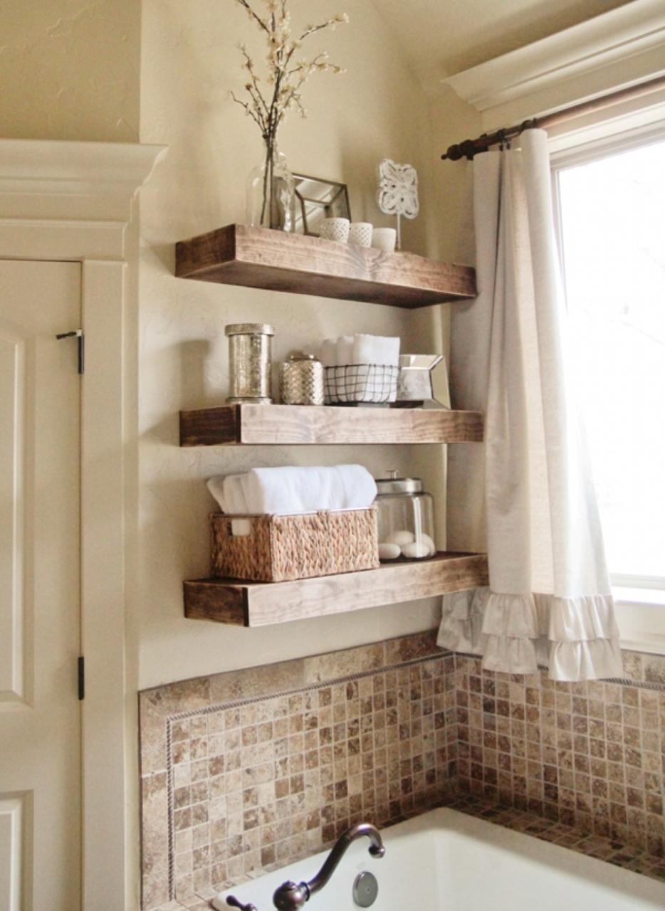 21 Stunning Small Bathroom Shelves Home Decoration and Inspiration Ideas