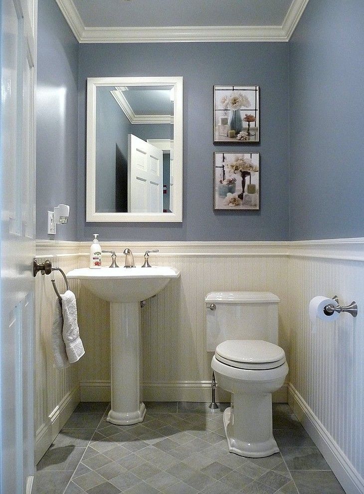Image credit Denyne Designs Small half bathroom, Half bathroom