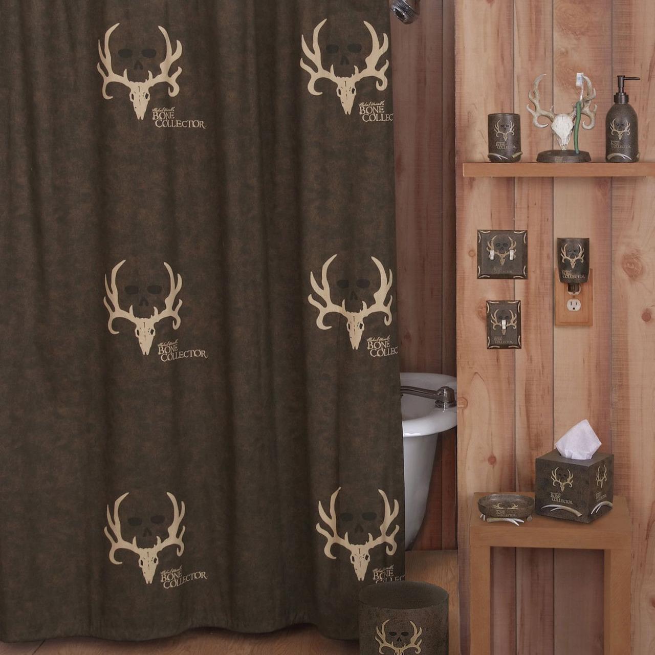 Bone Collector Shower Curtain Hunting bathroom decor, Hunting