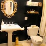 35 Stunning Gold and White Bathroom Remodel Design BathRemodeling