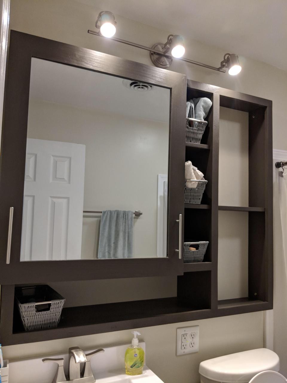 Pin by Jonathan Grenier on For the Home Bathroom mirror storage