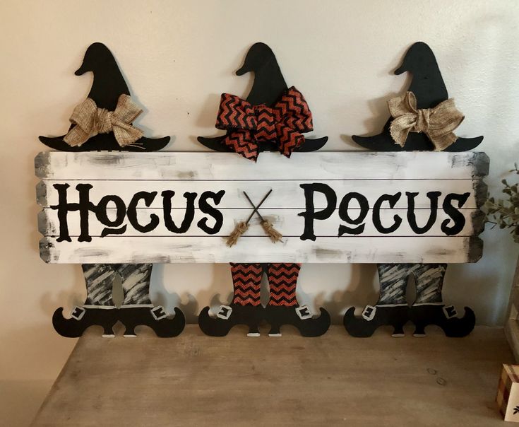 Hocus Pocus Decor Sign Hocus Pocus decor witches Hocus Pocus Etsy