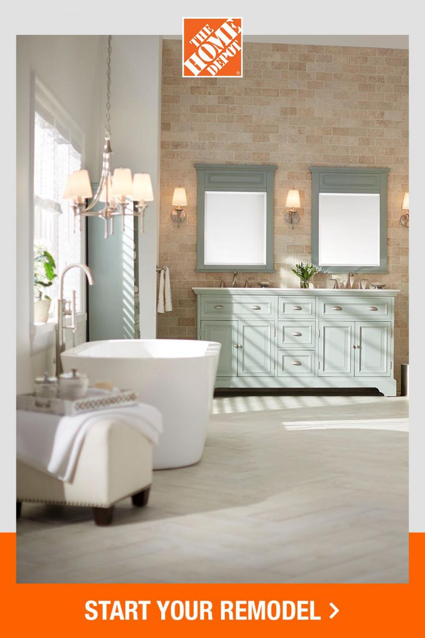 Find Everything for Your Bathroom Remodel with Help from The Home Depot