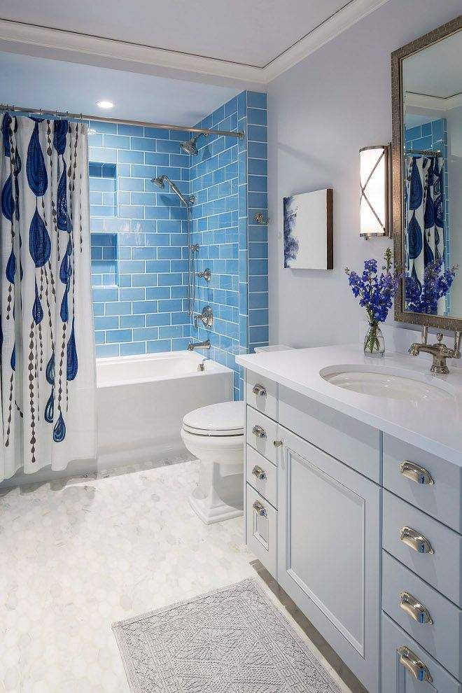 6 Blue Bathroom Ideas Soothing Looks Houseminds Blue bathroom tile