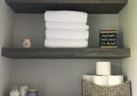 Floating Shelves DIY bathroom in 2019 Bathroom shelves, Bathroom