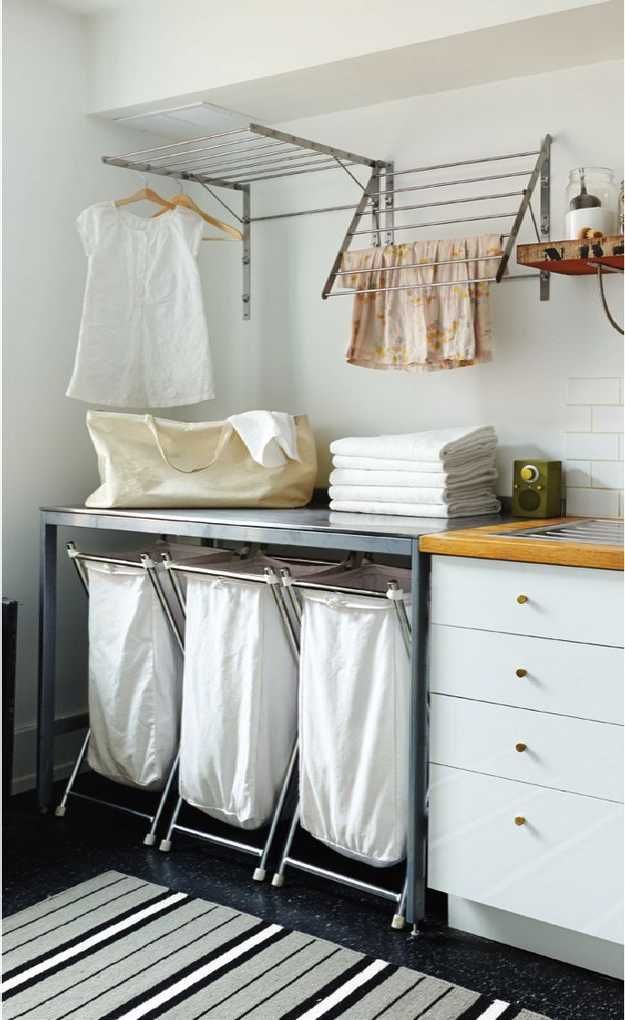 Multifunctional Corner 10 IKEA Laundry Room Ideas For Small Living