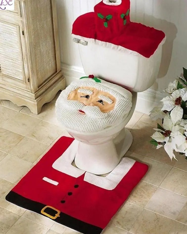 Fancy Santa Claus Bathroom Set