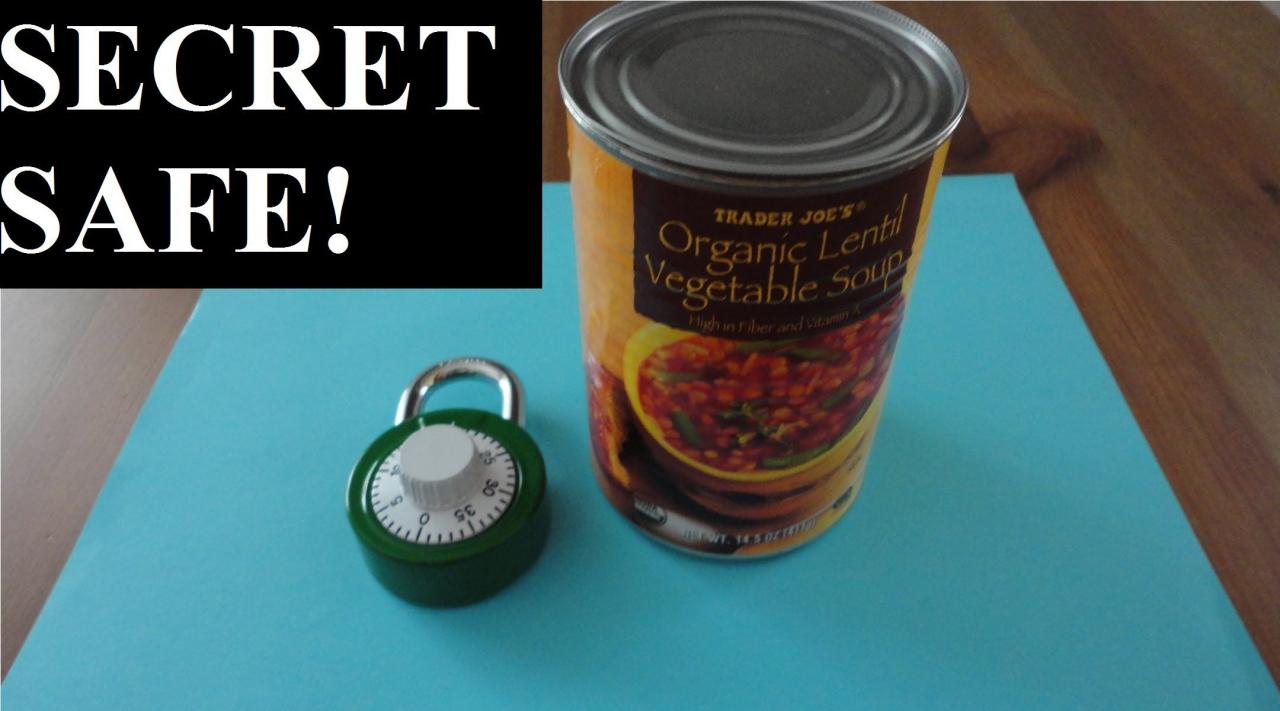 How To Make a Secret Safe Stash containers, Can safe