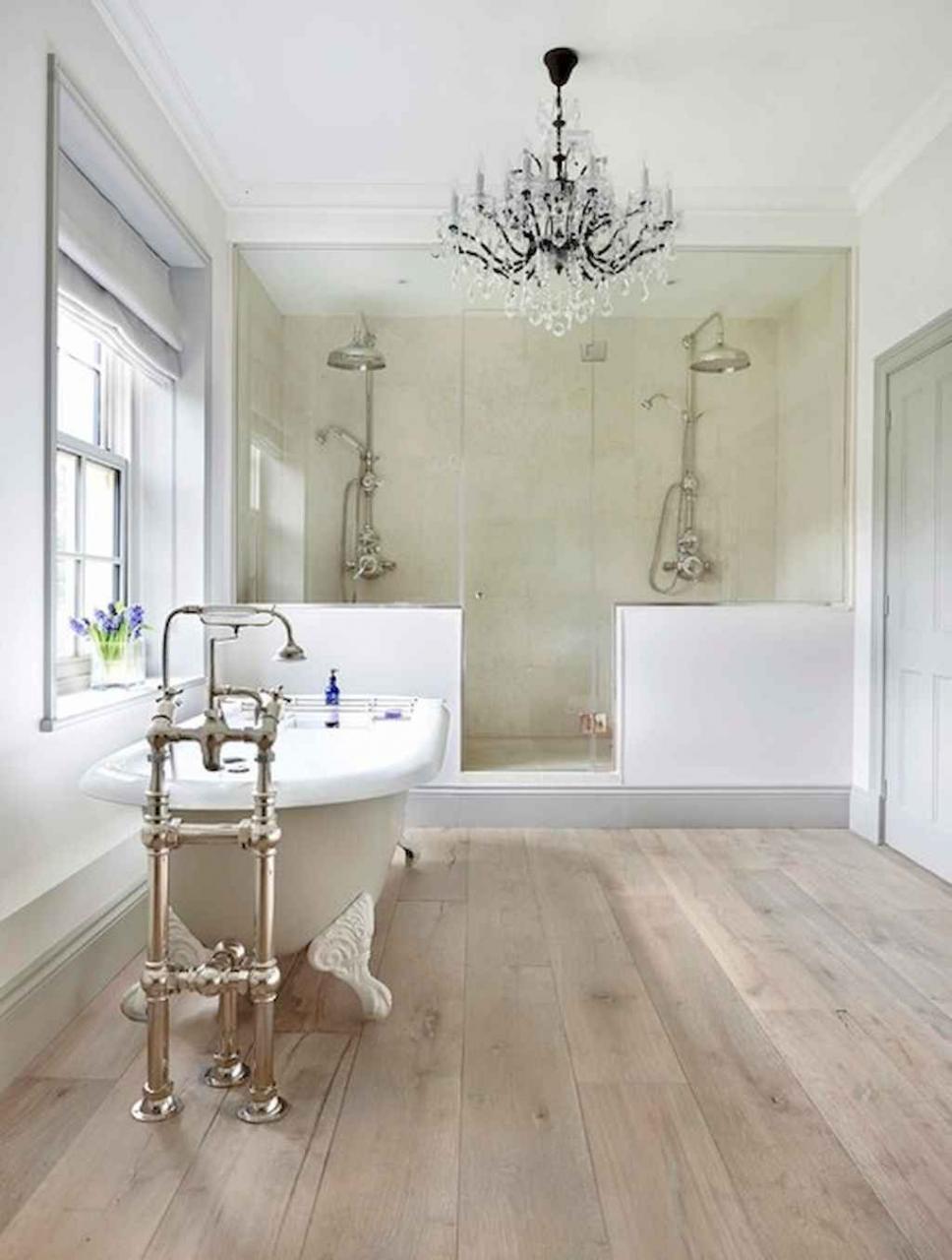 150 Awesome Farmhouse Bathroom Tile Floor Decor Ideas And Remodel To