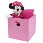 Disney Baby Minnie Mouse Pink Felt Storage Bin