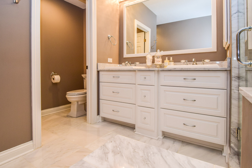 Full Bathroom Remodel in Plainfield, IL Transitional Bathroom