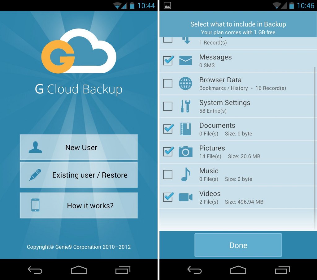 G Cloud Backup Easy cloudbased backup and restore