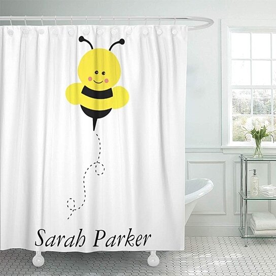Buy Personalized Cute Bumble Bee Kids Girls Bathroom Decor Bath Shower