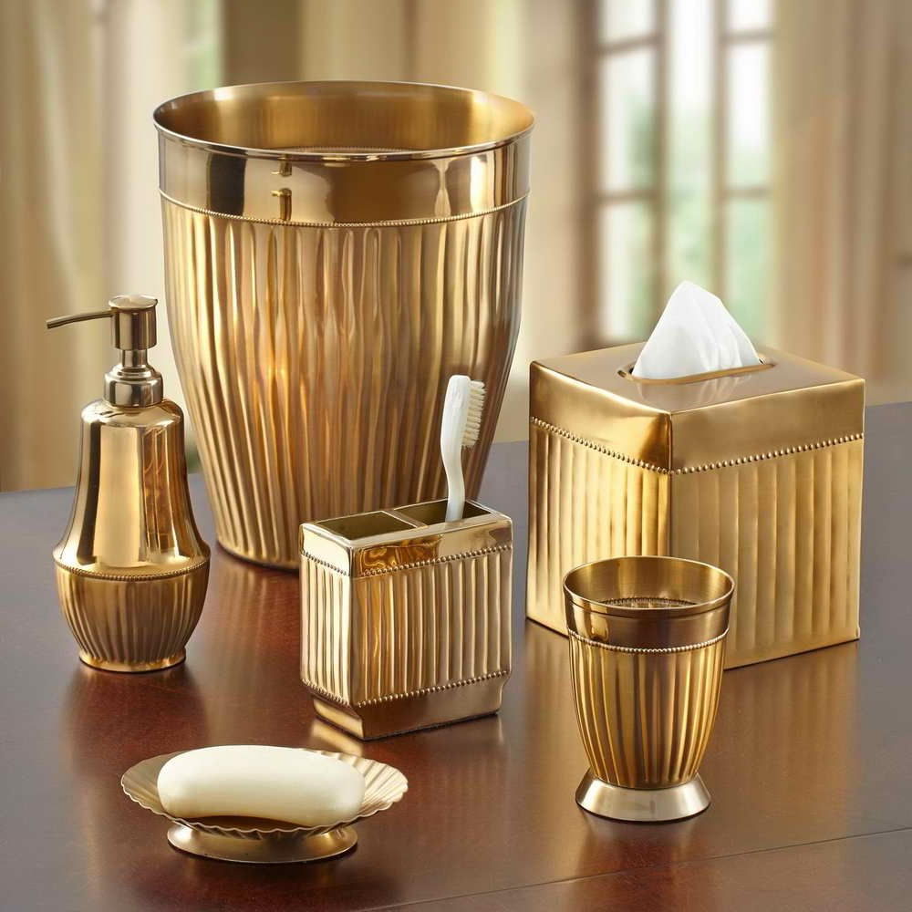 Give Your Bathroom A Royal Look with Gold Bathroom Accessories