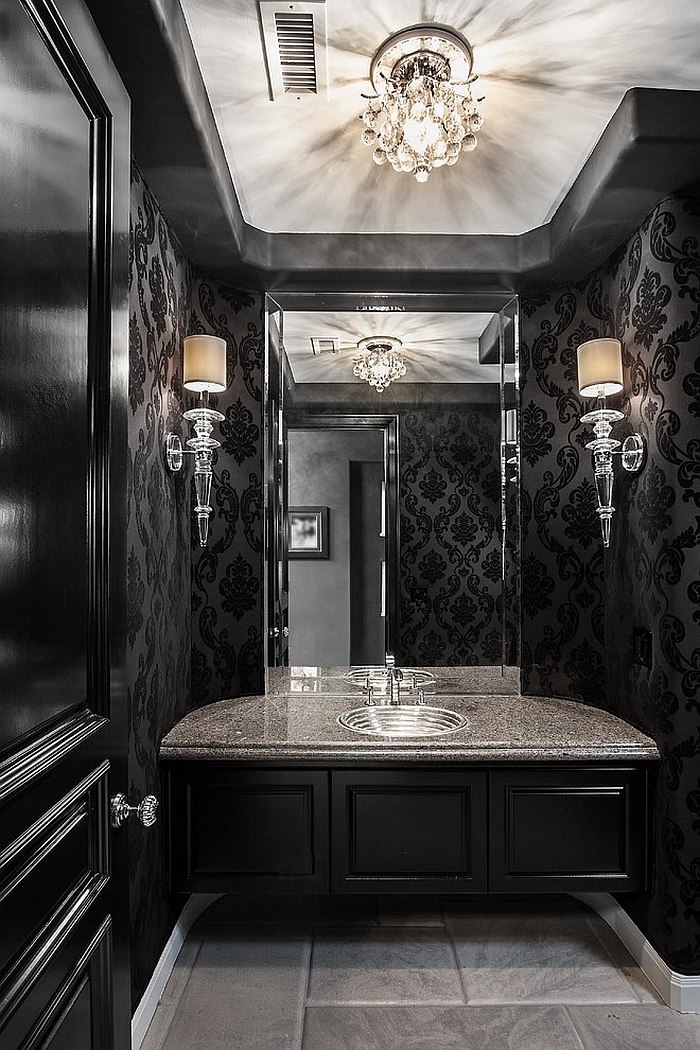 Sophisticated Black Bathroom To Create Natural Ambiance HomesFeed