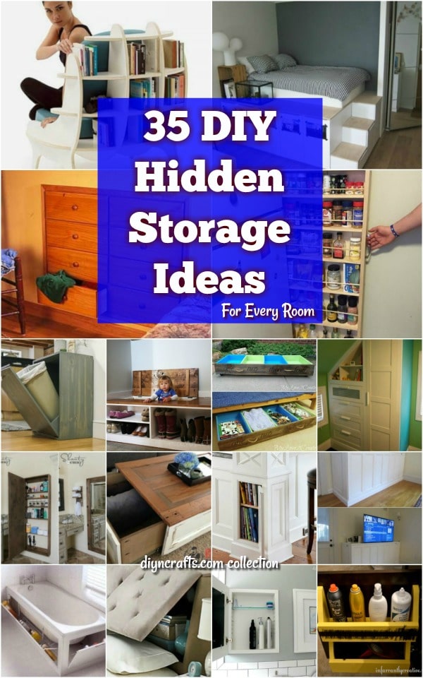 35 Space Saving DIY Hidden Storage Ideas For Every Room DIY & Crafts