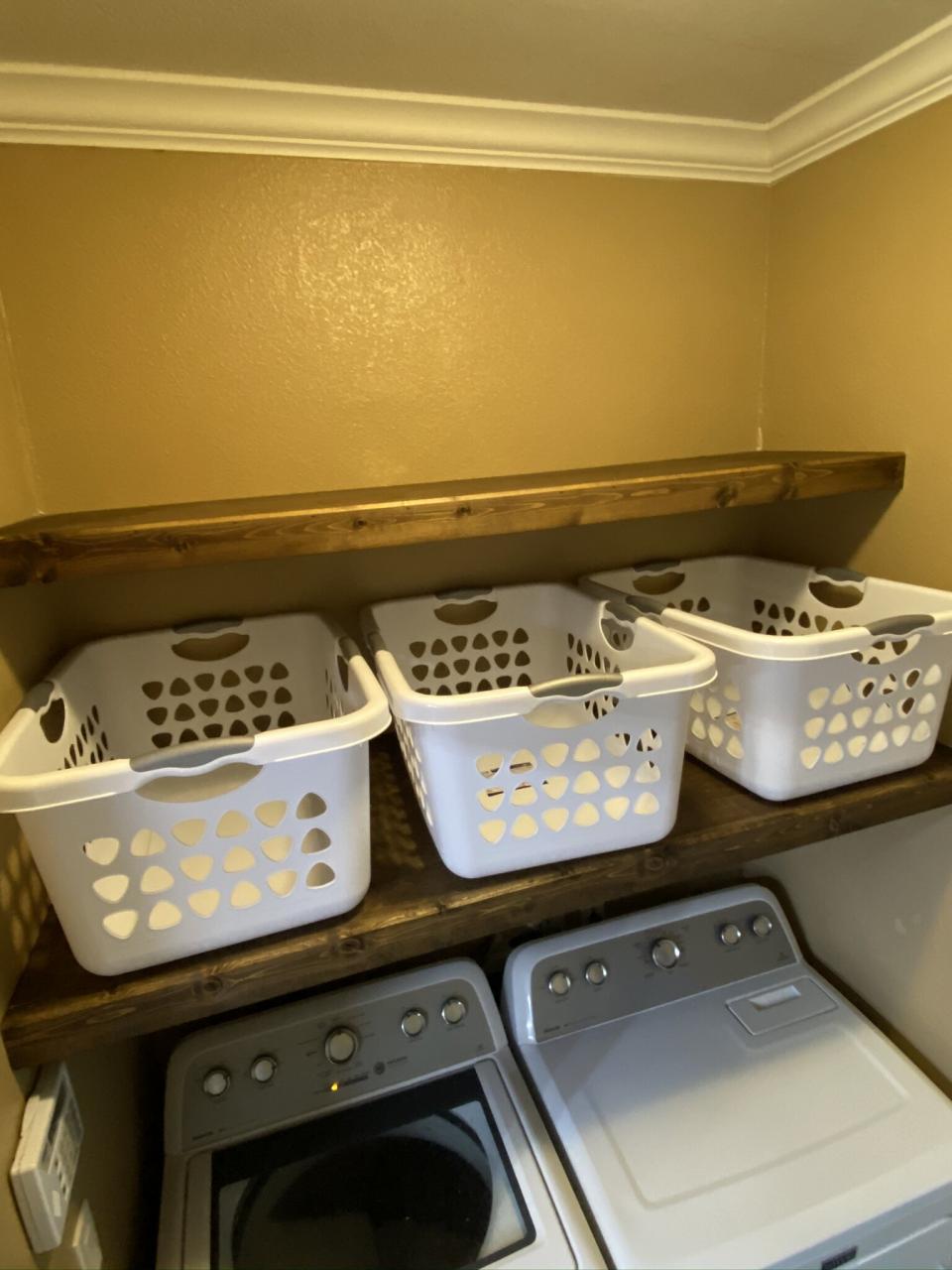 DIY Plywood Floating Shelves for the Laundry Room — 731 Woodworks We